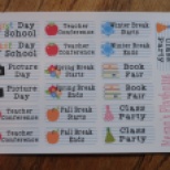 School To Do's to help remind me of events at the Kiddo's school