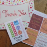 Sweet thank you card with some aweome extras!!
